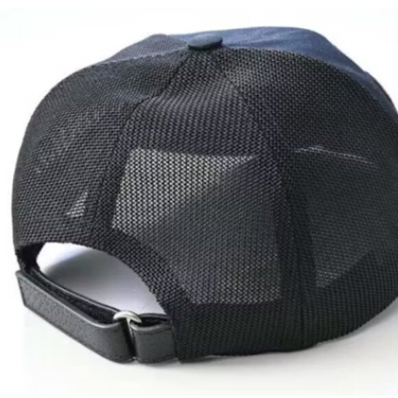 $795 New Authentic GUCCI Embroidered Logo Baseball Cap Black, Red Logo sz Large - Picture 15 of 15